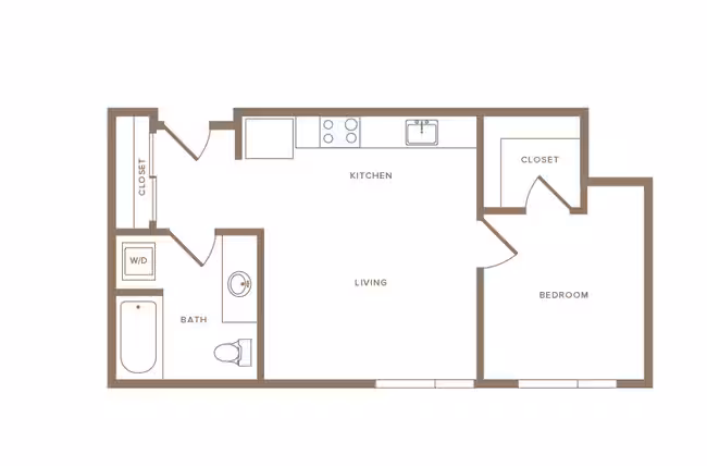 A6 1x1 620 floor plan